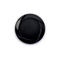 Crendon Stylish Rimmed Shank Buttons Black