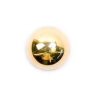 crendon plastic round domed buttons 20mm shiny gold