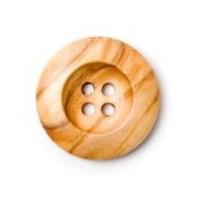 Crendon 4 Hole Natural Wood Buttons Brown