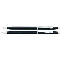 Cross Classic Century Black Lacquer Ball Pen and Pencil Set