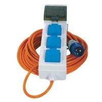Crusader Mains Supply Unit with 3 Sockets 20m Cable