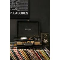 Crosley Cruiser Black and Gold Vinyl Record Player, BLACK