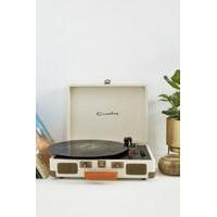 Crosley Cruiser Pebbled Cream Vinyl Record Player, CREAM