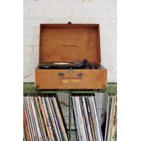 Crosley Keepsake Wood Vinyl Record Player, BROWN