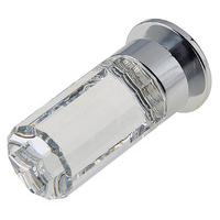 Crystal Glass Cupboard Knob 18x35mm