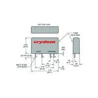 crydom mp240d3 solid state sip pcb load relay