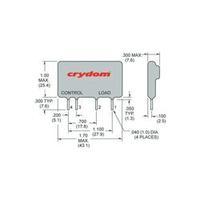 crydom cx240d5 solid state sip pcb load relay