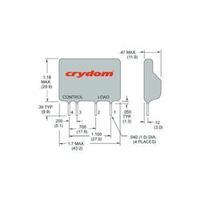 Crydom D2W202F-4 Solid State SIP PCB Load Relay