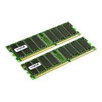 Crucial 2x1GB 184Pin DIMM PC3200 Non-ECC Unbuffered