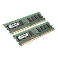 Crucial 4GB (2x2GB) DDR2-800 1.8V DIMM Memory