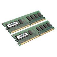 Crucial 4GBKIT (2 x 2GB) 240-Pin DDR2 667MHz PC2-5300 NON ECC CL5