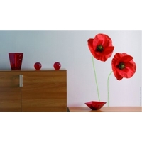 creative wall art stickers poppy stickers 160726