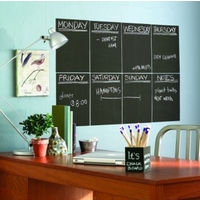 Creative Wall Art Stickers Chalkboard Slate Grey - 4 sheets, 16000