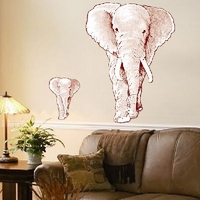 Creative Wall Art Stickers Elephants sticker, 160705