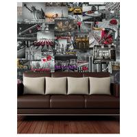 Creative Collage City Scapes Designer Wall Mural - 64 Piece