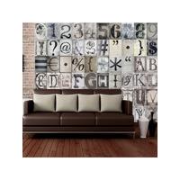 Creative Collage Typography Designer Wall Mural - 64 Piece