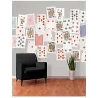 Creative Collage Playing Cards Designer Wall Mural - 64 Piece