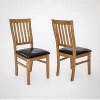croft oak dining chair pair croftoak dining chairs x2