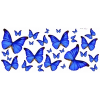 creative wall art stickers blue butterfly sticker 160355