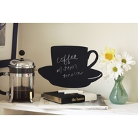 Creative Wall Art Stickers Chalkboard Cup and Saucer, 16023