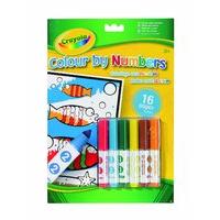 Crayola Colour By Number Mini Markers (6)