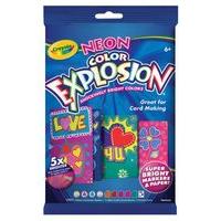 Crayola Llc 20 Piece Color Explosions Neon Coloring Kit 74-3904 - Pack Of 6
