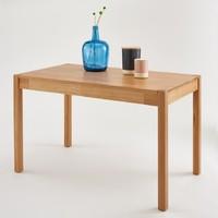 Crueso 4-Seater Solid Oak Dining Table with 2 Drawers