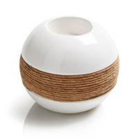 Cream Ceramic & Rope Tealight Holder Small