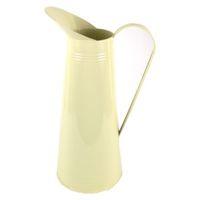 cream metal metal jug large