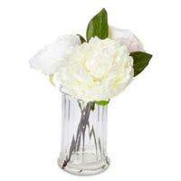 Cream Rose Peony Ranunculus Artificial Floral Arrangement