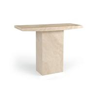 crema marble console table