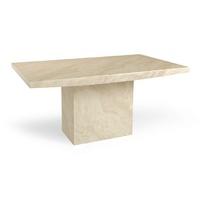 crema 160cm marble dining table