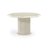 crema 120cm octagonal marble dining table