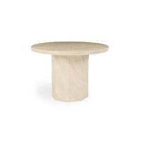 Crema 110cm Round Marble Dining Table