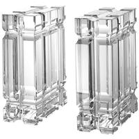 Crystal Glass Bookend Linea (Set of 2)