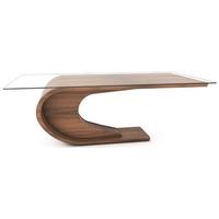 Crest Dining Table with Glass Top