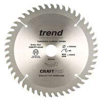 Craft Pro sawblade panel trim 160mm x 48 teeth x 20mm Suitable for (Festool TS55)