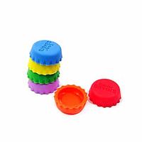 Creative Silica Gel Bottle Cap/Preservation Cover (6 pcs)- Random color