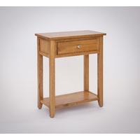croft oak console table with 1 drawer croftoak 1 drw console table