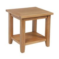 Croft Oak Lamp Table with Shelf (CroftOak Lamp Table with shelf)