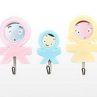 creative design cute strong hook for family of three blister card