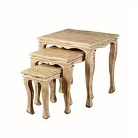 Crofton Wooden Nest of 3 Tables In Acacia Wood