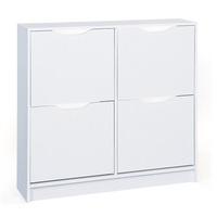 Crick Shoe Storage Cabinet In White With 4 Doors
