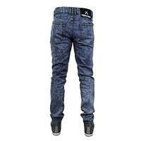 Criminal Damage SOS Skinny Jeans In Indigo Blue Acid