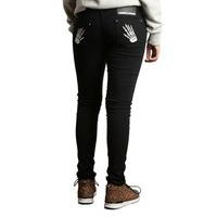 Criminal Damage White Hand Skinny Jeans