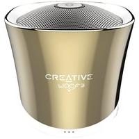 Creative Woof 3 Portable Bluetooth Mini Speaker with Built-In Microphone - Gold