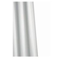 Croydex Professional Plain White Textile Shower Curtain 1800 X 2000mm