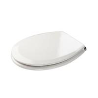 Croydex Ripley \'Sit Tight\' Double Fixed, No More Movement Bevelled Toilet Seat with Anti-Bacterial Treated Surface
