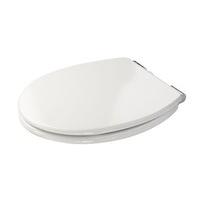 Croydex Dawson \'Sit Tight\' Double Fixed, No More Movement Toilet Seat with Anti-Bacterial Treated Surface, Soft Close Hinges, Quick Release Feature an
