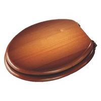 Croydex Solid Wood Toilet Seat, Antique Pine